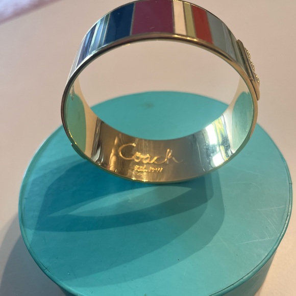 Coach Legacy Stripe Bangle - Picture 2 of 4